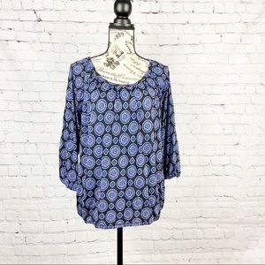 MICHAEL Michael Kors Medallion Print Top S